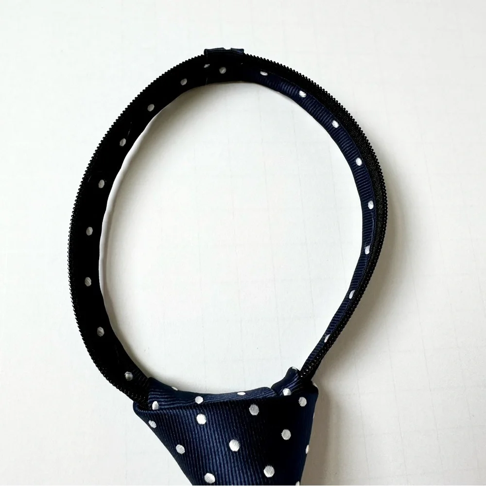 Tommy Hilfiger Navy and White Polkadot Adjustable Tie
